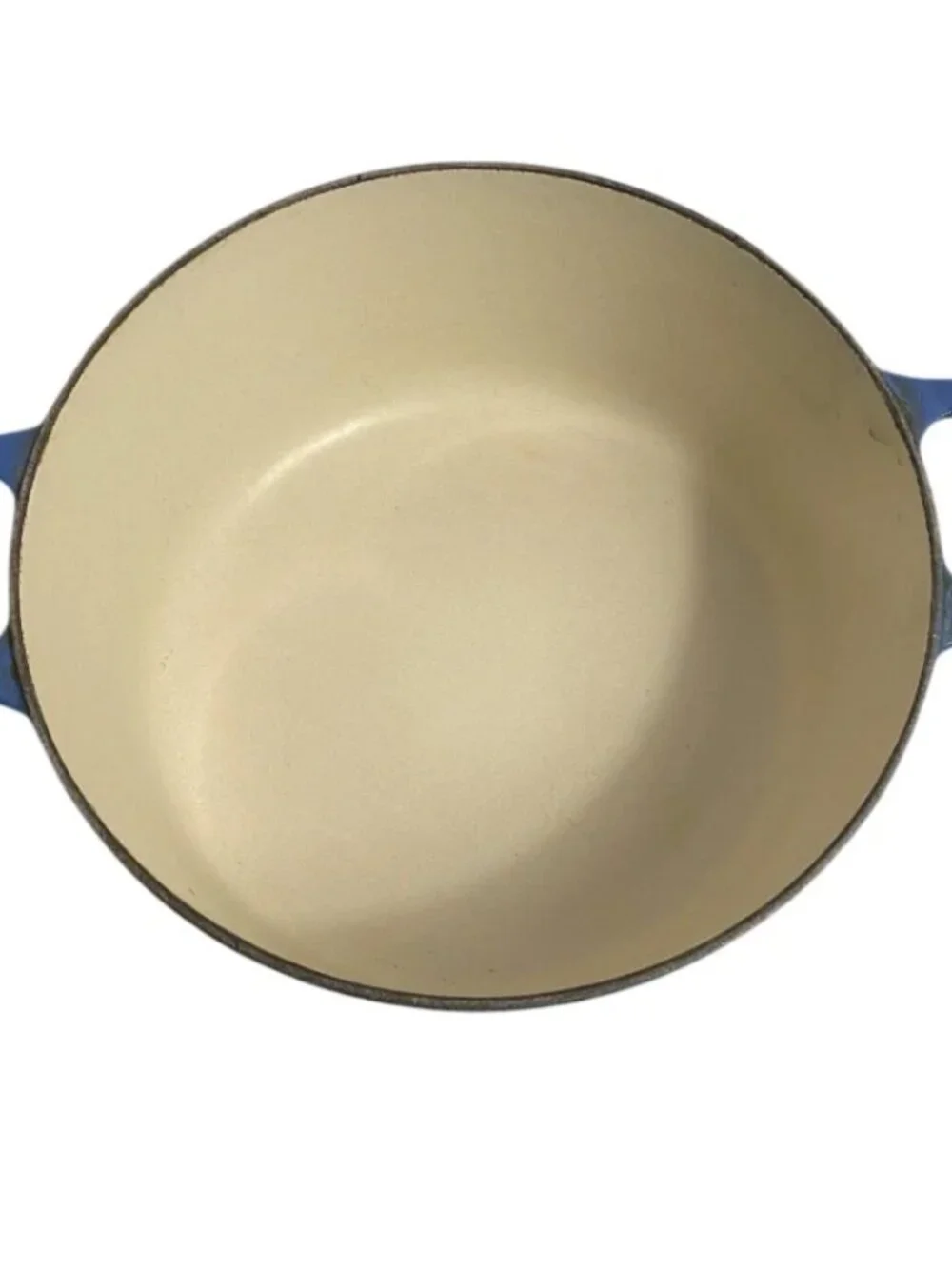 Le Creuset Cast Enamel Marine Blue #22 Double Boiler Streamer Pot w/ Lid France